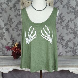 Romwe Skeleton Hands tank top